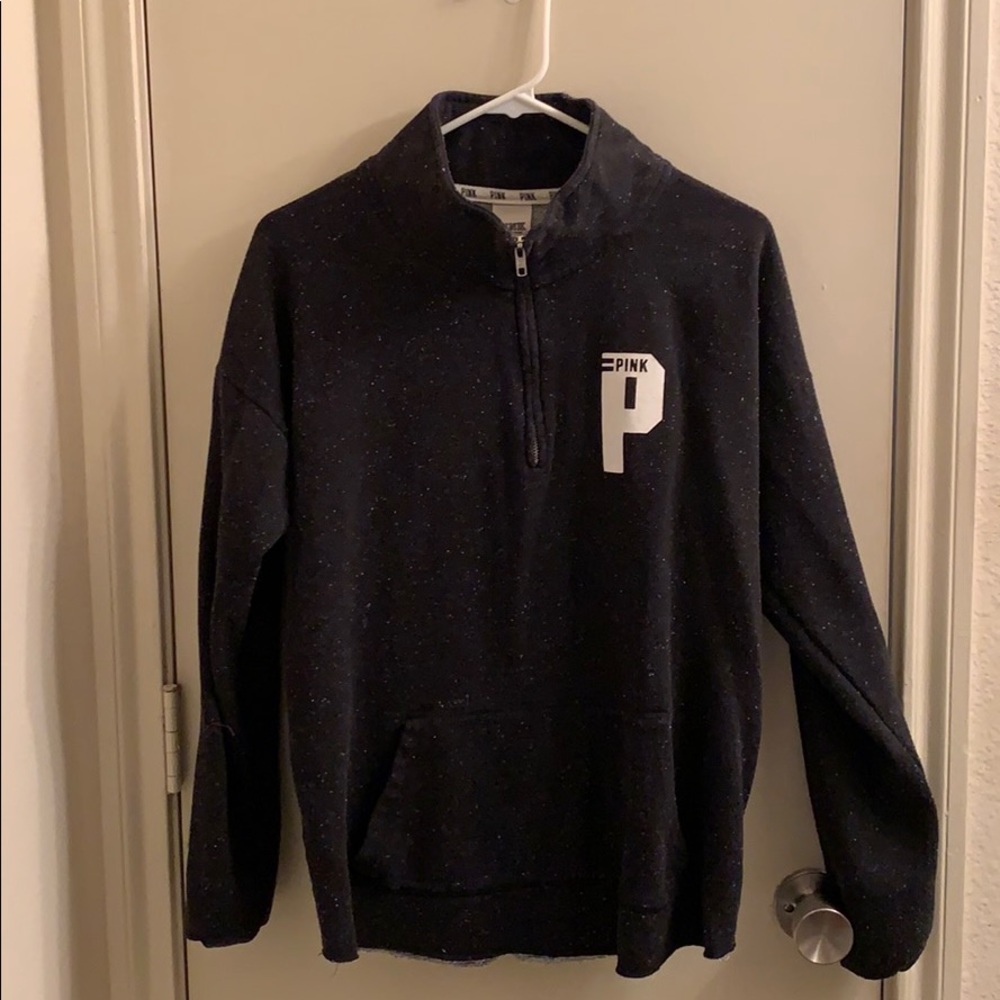Victoria’s Secret PINK black quarter zip jacket